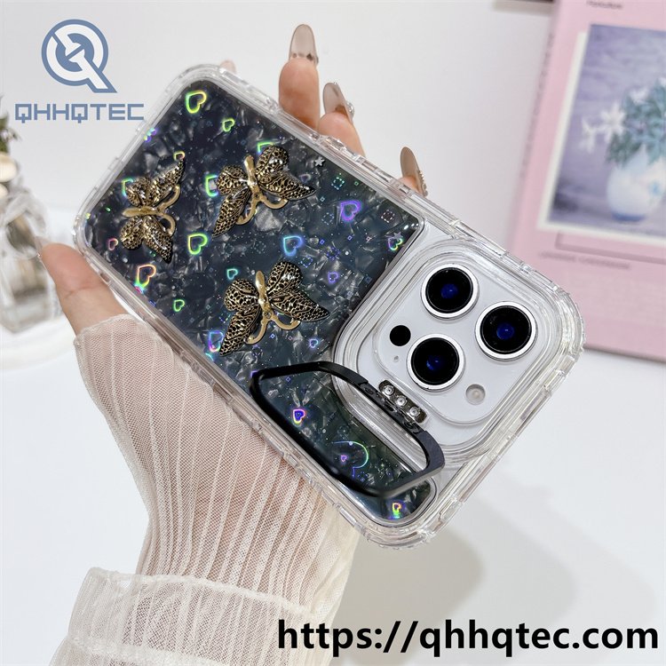 three butterfly 3in1 metal bracket case