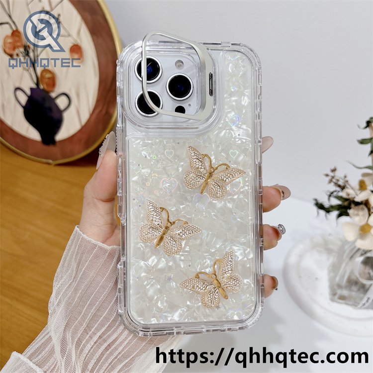 three butterfly 3in1 metal bracket case