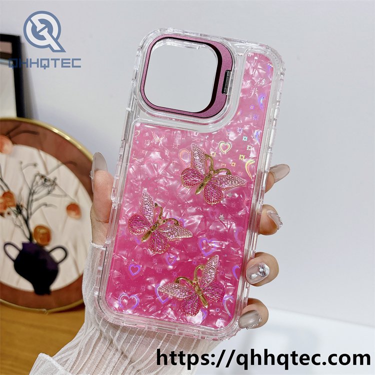 three butterfly 3in1 metal bracket case