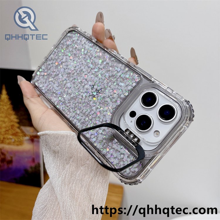 full sequin 3 in 1 metal bracket case