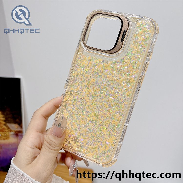 full sequin 3 in 1 metal bracket case