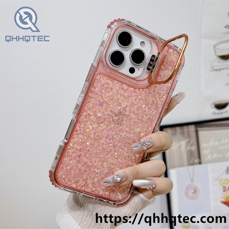 full sequin 3 in 1 metal bracket case