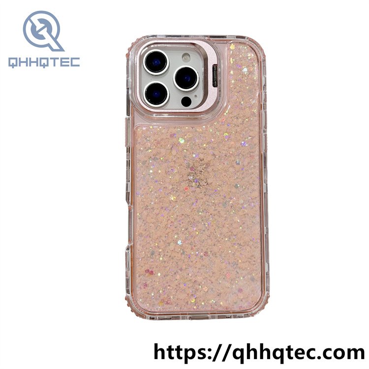 full sequin 3 in 1 metal bracket case