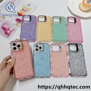 full sequin 3 in 1 metal bracket case
