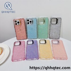 full sequin 3 in 1 metal bracket case