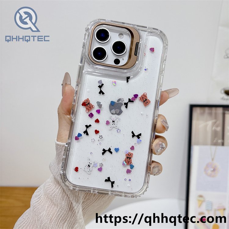 color heart 3 in 1 metal bracket case