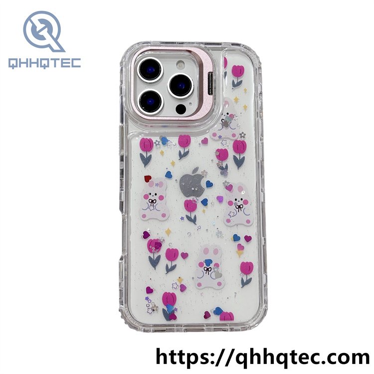 color heart 3 in 1 metal bracket case