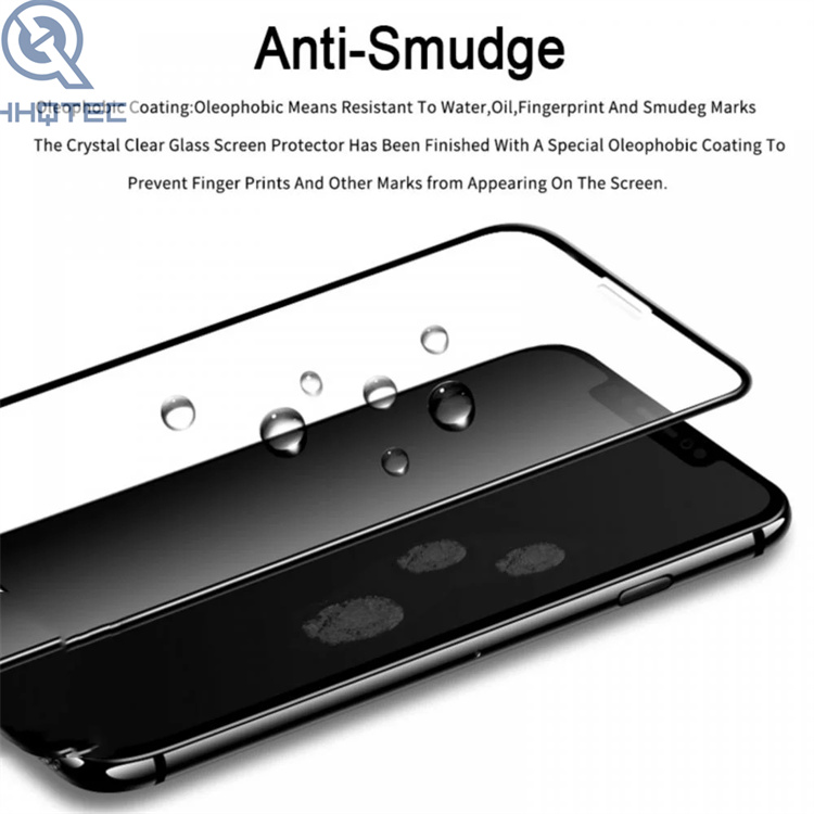 qhhqtec oleophobic coating water droplet test chart