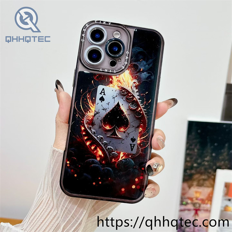 wholesale glossy printed resin phone case for iphone — motorcycle & racing design