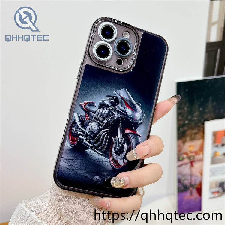 wholesale glossy printed resin phone case for iphone — motorcycle & racing design