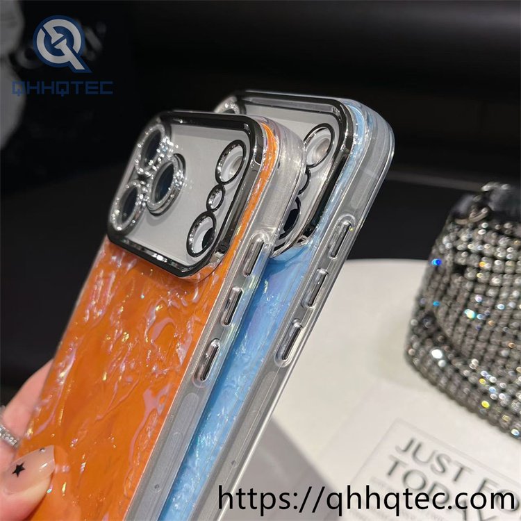 wholesale pearl wristlet shell case for iphone fundas mayoreo