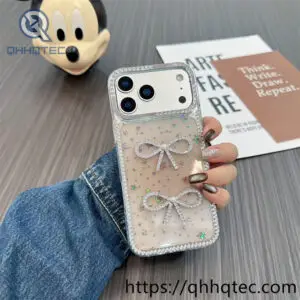 Wholesale Rhinestone Bow Case for iPhone Fundas de Moños por Mayor China