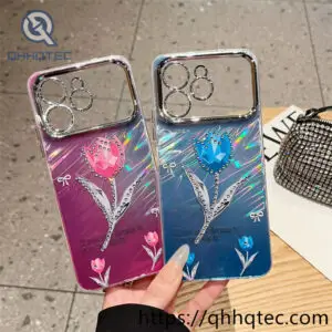 Wholesale 3D Crystal Tulip Case for iPhone Fundas de Lujo Tulipanes Mayoreo