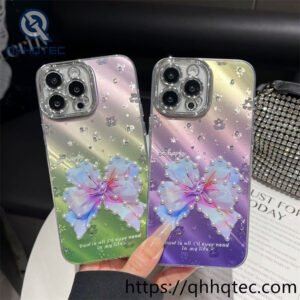funda brillante para iPhone al por mayor,carcasa con mariposa para celular,glitter butterfly phone case wholesale,fundas para celular al por mayor,accesorios para celular mayorista