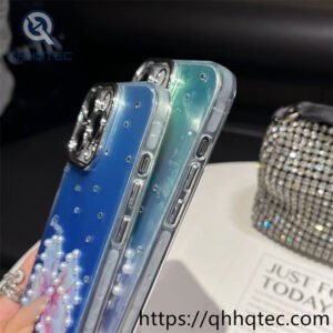 funda brillante para iPhone al por mayor,carcasa con mariposa para celular,glitter butterfly phone case wholesale,fundas para celular al por mayor,accesorios para celular mayorista