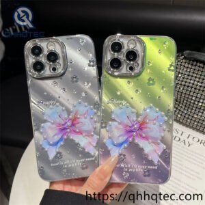funda brillante para iPhone al por mayor,carcasa con mariposa para celular,glitter butterfly phone case wholesale,fundas para celular al por mayor,accesorios para celular mayorista