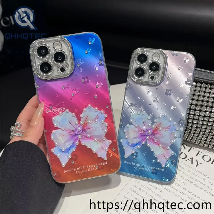funda brillante para iPhone al por mayor,carcasa con mariposa para celular,glitter butterfly phone case wholesale,fundas para celular al por mayor,accesorios para celular mayorista