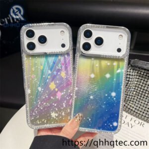 wholesale gradient sliding case for iphone models | funda con tapa cámara