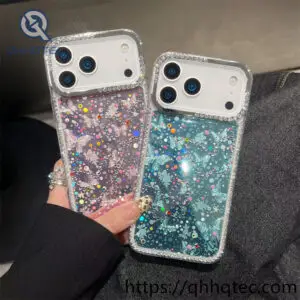 Wholesale Glitter Floral Sliding Case for iPhone Models | Funda Floral