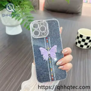 wholesale glitter butterfly case for iphone models | funda mariposa