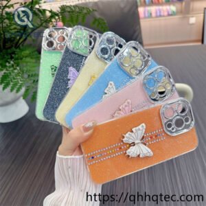 wholesale glitter butterfly case for iphone models | funda mariposa