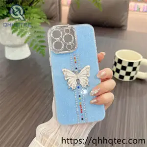 wholesale glitter butterfly case for iphone models | funda mariposa