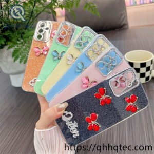 Wholesale 3D Butterfly Glitter Case for iPhone Models | Funda Brillante Mayorista