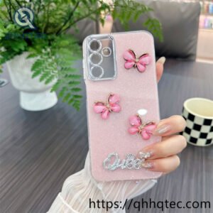 Wholesale 3D Butterfly Glitter Case for iPhone Models | Funda Brillante Mayorista
