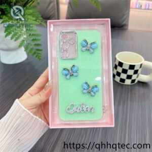 wholesale 3d butterfly glitter case for iphone models | funda brillante mayorista
