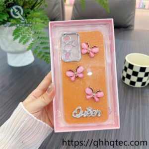 wholesale 3d butterfly glitter case for iphone models | funda brillante mayorista