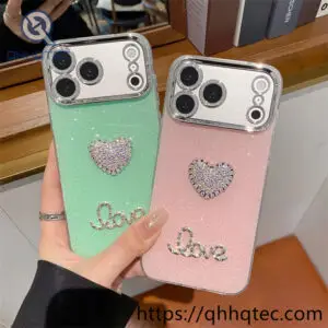 Wholesale Rhinestone Heart Love Case for iPhone Models | Funda Love Brillante