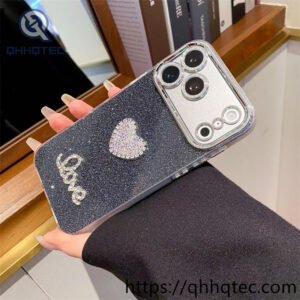Wholesale Rhinestone Heart Love Case for iPhone Models | Funda Love Brillante