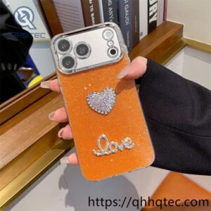 Wholesale Rhinestone Heart Love Case for iPhone Models | Funda Love Brillante