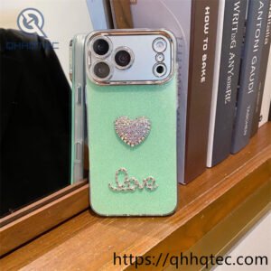 Wholesale Rhinestone Heart Love Case for iPhone Models | Funda Love Brillante