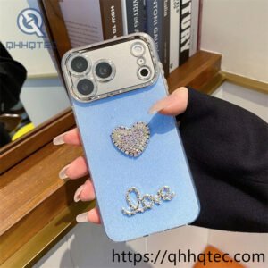 Wholesale Rhinestone Heart Love Case for iPhone Models | Funda Love Brillante