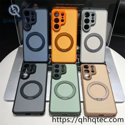 wholesale magnetic ring stand case for iphone models | funda magsafe mayorista