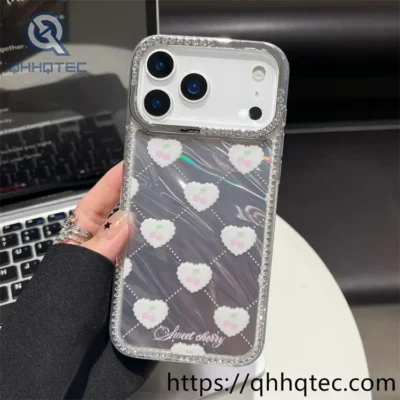 wholesale bow pattern glossy case for iphone models | funda con lazo mayorista