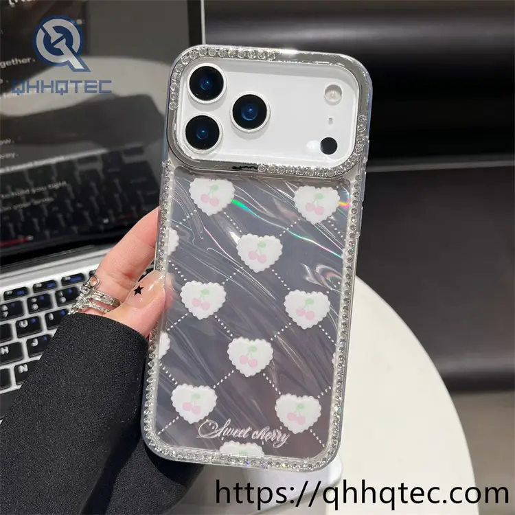 wholesale bow pattern glossy case for iphone models | funda con lazo mayorista