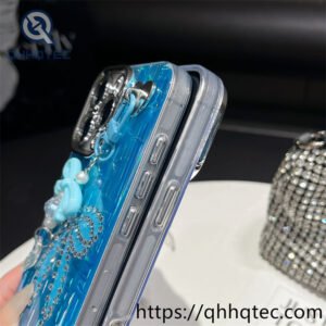 wholesale 3d bow holographic case for iphone models | funda con moño brillante