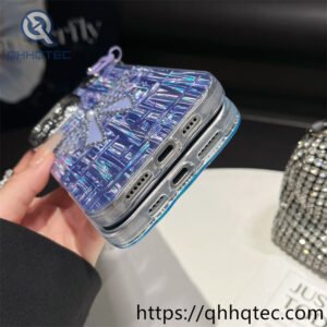 wholesale 3d bow holographic case for iphone models | funda con moño brillante