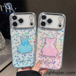 wholesale princess dress glitter case for iphone models | funda cute mayorista