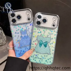 wholesale princess dress glitter case for iphone models | funda cute mayorista