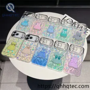 wholesale princess dress glitter case for iphone models | funda cute mayorista