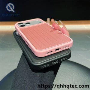 wholesale luggage texture ribbed case for iphone 17 18 funda estilo maleta antideslizante
