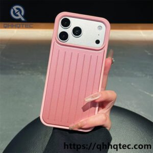 wholesale luggage texture ribbed case for iphone 17 18 funda estilo maleta antideslizante