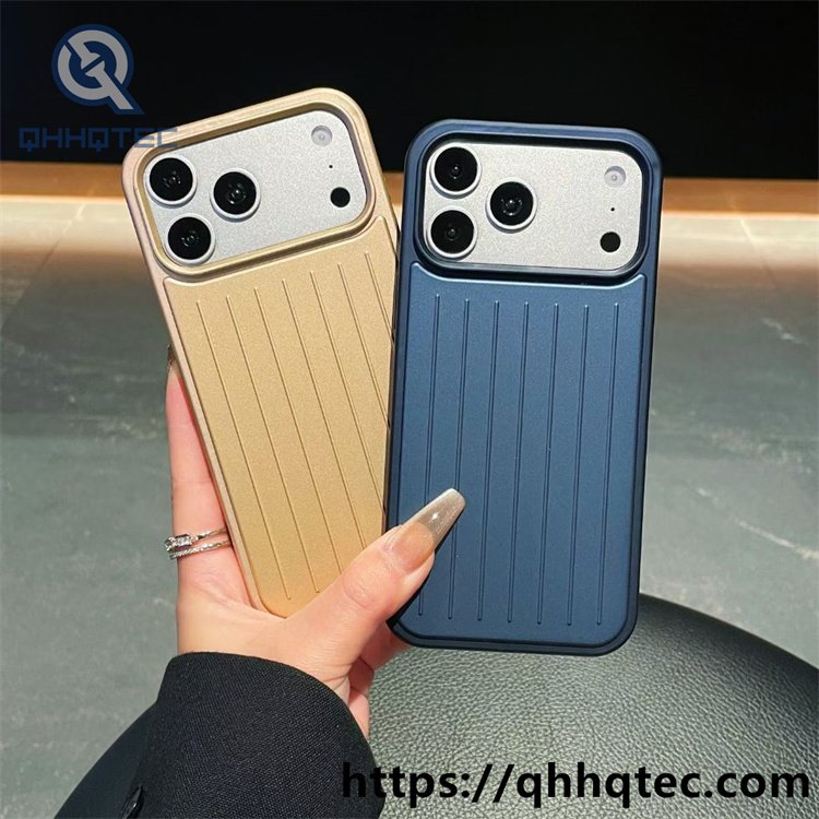 wholesale luggage texture ribbed case for iphone 17 18 funda estilo maleta antideslizante