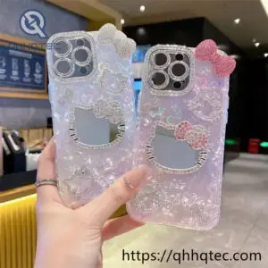 Wholesale Kitty Mirror IMD Case for iPhone 18 Pro Max | Funda con Espejo