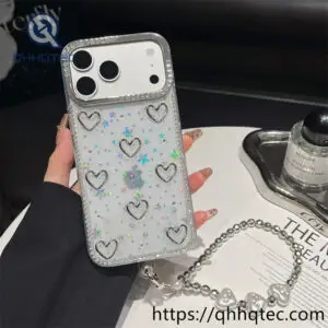 wholesale star pearl chain case for iphone 18 pro max | funda con cadena