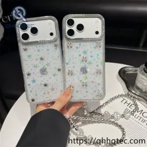 wholesale star pearl chain case for iphone 18 pro max | funda con cadena