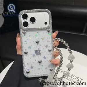 wholesale star pearl chain case for iphone 18 pro max | funda con cadena